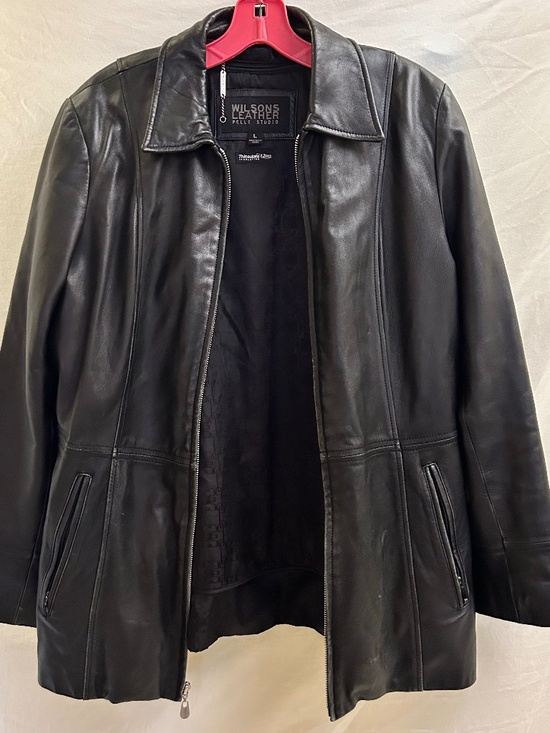 Wilson Leather Moto Jacket – Black Genuine Leather (Women’s Medium) - Picture 2 of 12